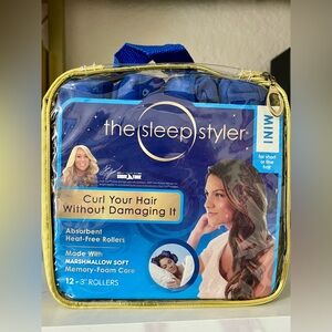 NWT The Sleep Styler Heat-Free Nighttime Hair Curlers Mini 3 In Rollers